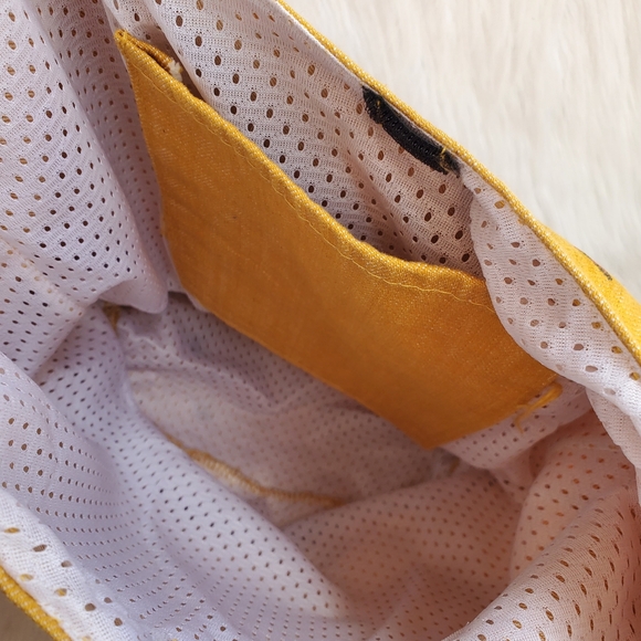 Frida Kalo Yellow Embroidered Women's Tote Bag - Picture 6 of 7